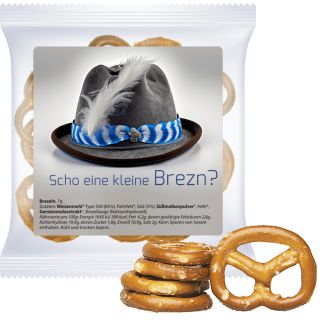 Mini Brezeln (vegan), ca. 7g, Express Maxi-Tüte mit Etikett