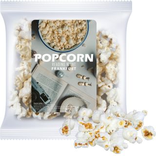 Popcorn salzig (vegan), ca. 10g, Express Maxi-XL-Tüte mit Etikett