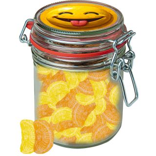 Zitrone und Orangen Bonbons (vegan), ca. 200g, Bonbonglas Maxi