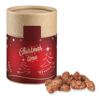 Feuergebrannte Mandeln (vegan), ca. 80g, Kraftpapierdose Midi