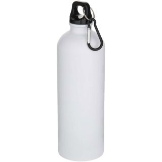 Oregon 750 ml matte RCS recycled single wall stainless steel water bottle with carabiner