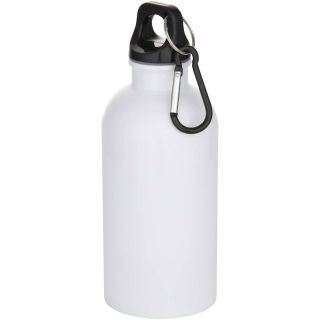 Oregon 400 ml sublimation RCS recycled single wall stainless steel water bottle with carabiner