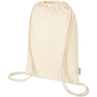 Odisha 100 g/m² OCS organic drawstring bag 5L
