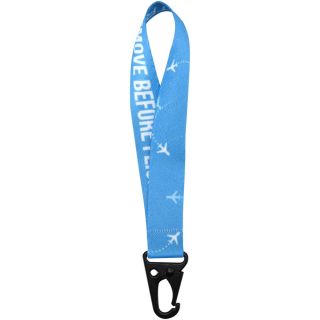 Leif sublimation RPET mini lanyard with carabiner