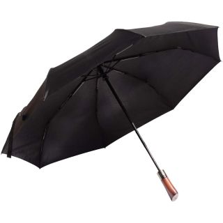 SCX.design R03 Vollautomatik Kompaktregenschirm mit Holzgriff
