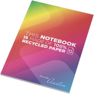 Novella Austen A5 recyceltes Softcover Notizbuch&ndash; 50 Blatt liniert