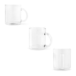 CARMO. Glass mug suitable for sublimation 350 mL