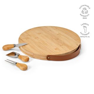 Duchamp Board Bamboo with Cheese Utensils