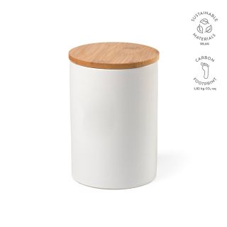 Munch 1000 Canister Ceramic 980ml. Bamboo lid