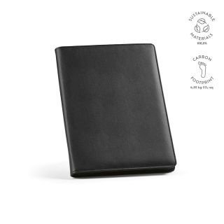 Orwell A4-Mappe aus rPU. Notizblock mit 64-seitigem FSC® und Reißverschluss
