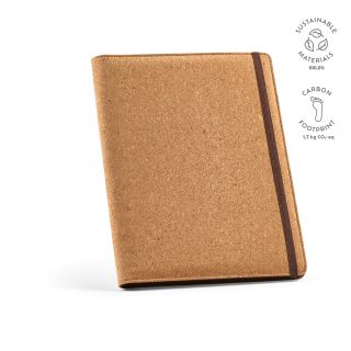 Kafka A4-Mappe, Kork. Notizblock mit 64-seitigem FSC®