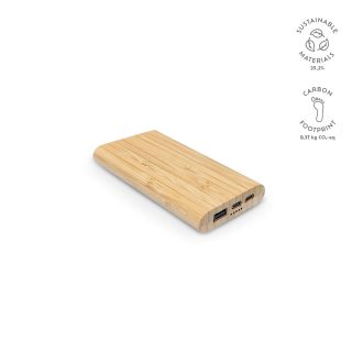 Pythagoras Powerbank Bamboo 10000 mAh. 15W