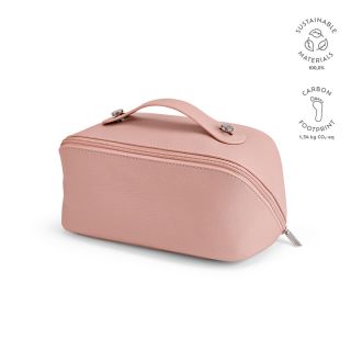 Macao 3,5L Kulturtasche aus recy.Leder. Mit Zipper und Tragegriff