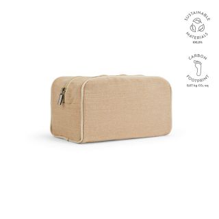 Rio Kulturtasche aus 260gsm Jute mit Reißverschluss