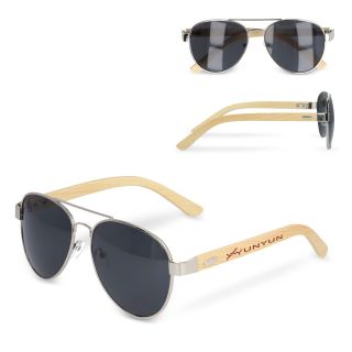 Bamboo leg aviator sunglasses