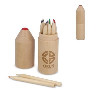 Premium wooden colouring pencil set