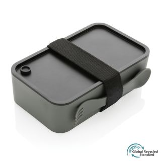GRS recycled PP lunch box with spork