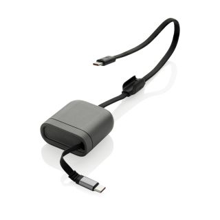 Spira RCS recycled retractable 100W fast charging cable