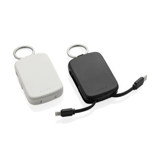 Nexo RCS keychain 2000 mah powerbank with integrated cables