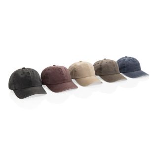 BEAU AWARE&trade; Washed 6-Panel Kappe aus 270gr/m&sup2; Baumwolltwill