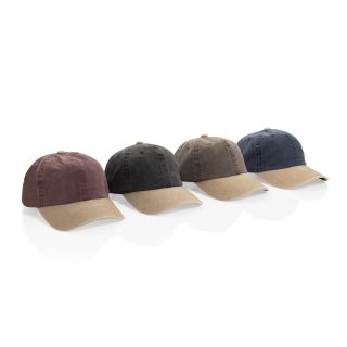 BEAU AWARE&trade; Two-Tone 6-Panel-Cap aus washed Cotton-Twill