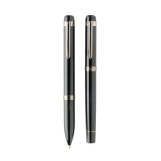Swiss peak OSLO recycled stainless steel deluxe pen set
