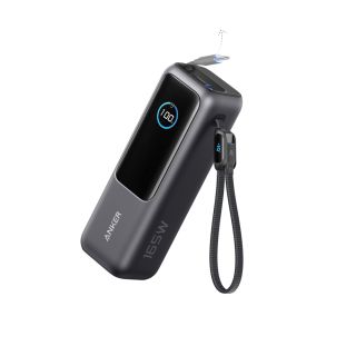 Anker Powerbank 25.000mAh-165W, mit integr. einziehb. Kabel