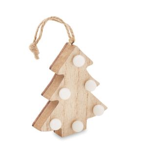 Anhänger aus Holz mit LED LULIE - Anhänger aus Holz mit LED