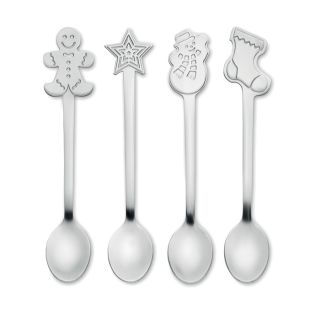 CHIP SET - Set of 4 Christmas tea spoon