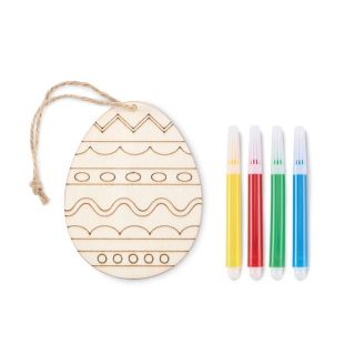 Wooden egg painting set DREGG - Wooden egg painting set