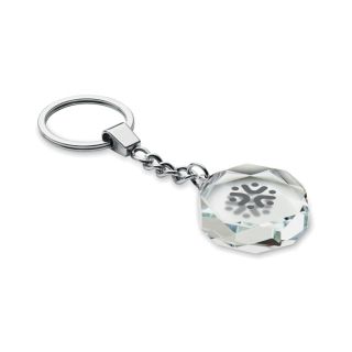 ROUNDWARD - Glass round award key ring