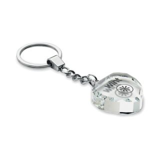Glass heart award key ring HEARTWARD - Glass heart award key ring