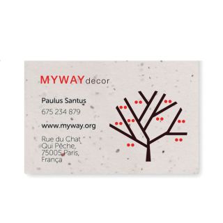 ASIDA - Wildflower seed business card.