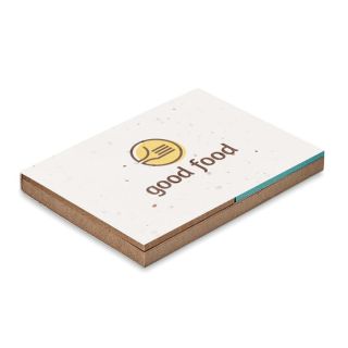 Grass/seed paper memo pad GROW ME - Grass/seed paper memo pad