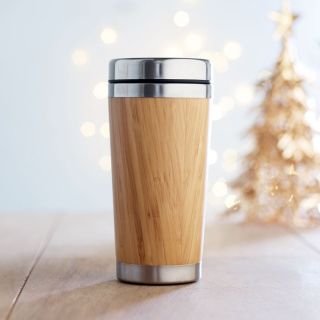 RODEODRIVE+ - Double wall bamboo flask 400ml
