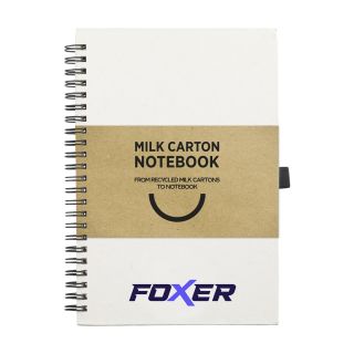 Milk-Carton Wire-O Paper Notebook A5