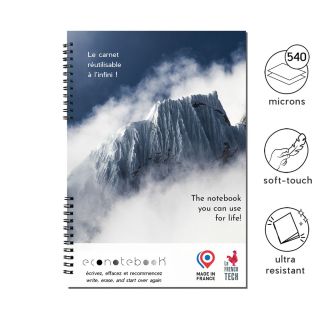 EcoNotebook NA4 wiederverwendbares Notizbuch mit Premiumcover