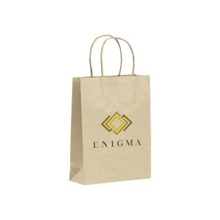 Leaf It Bag recycled grass paper (120 g/m²) M